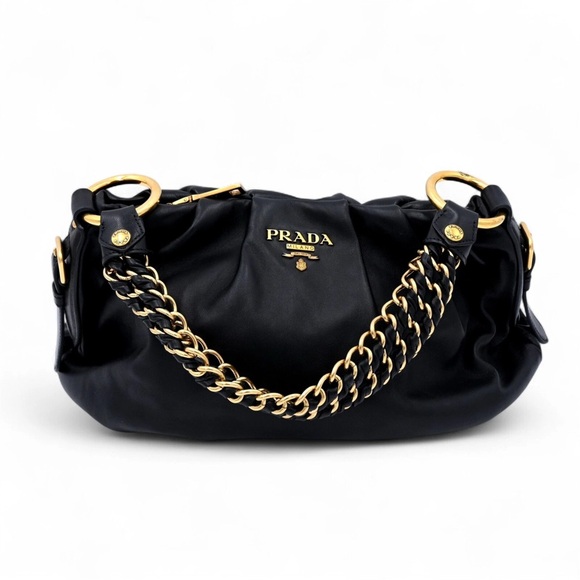 Prada Handbags - Vintage Prada black leather handbag - PRISTINE Y2K Rare Archive